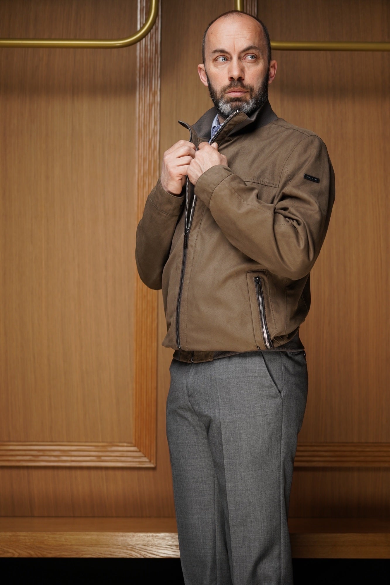 Blouson Bugatti Marron mi-saison