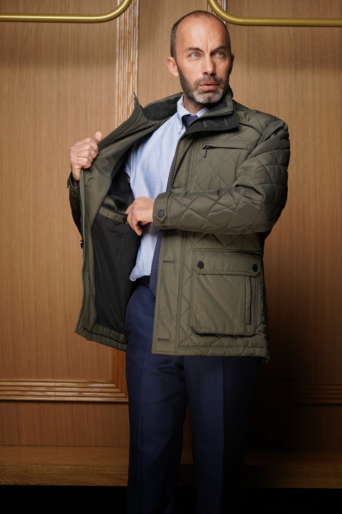 Parka Bugatti Matelassé vert