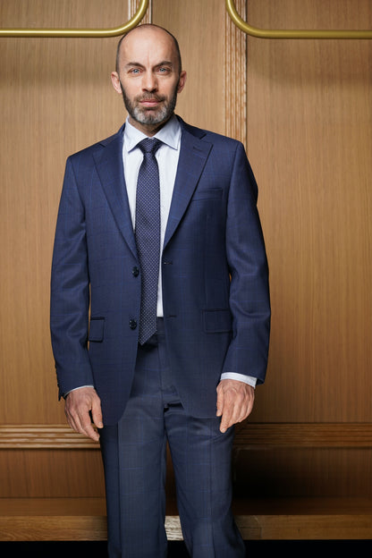 Costume tradition bleu rayures bleu claires CTE 406