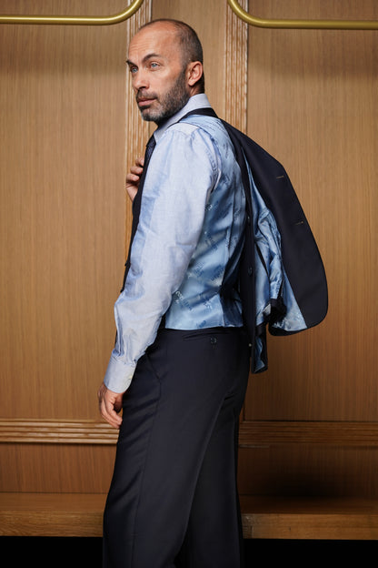 Costume tradition 3 pièces bleu marine CTH2