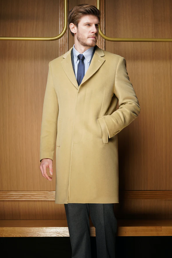 Manteau Eton Beige Laine et cachemire