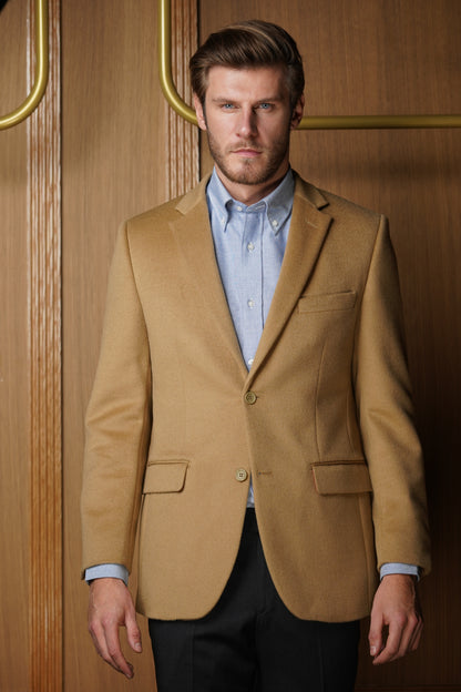 Veste pur cachemire beige VTH2202