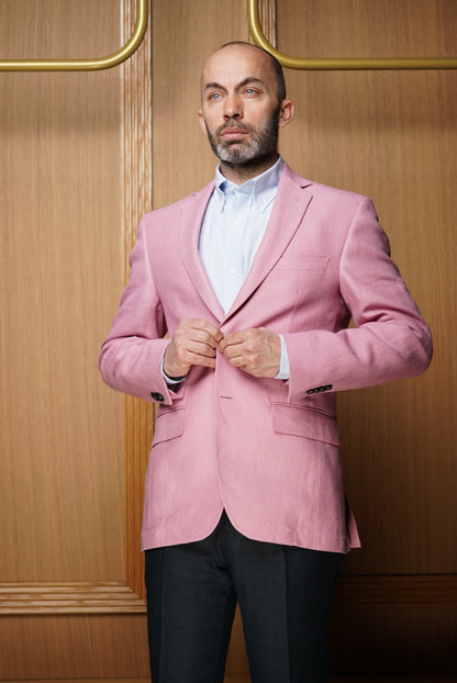 Veste pur lin semi-doublée ( PLUSIEURS COLORIS DISPONIBLES)