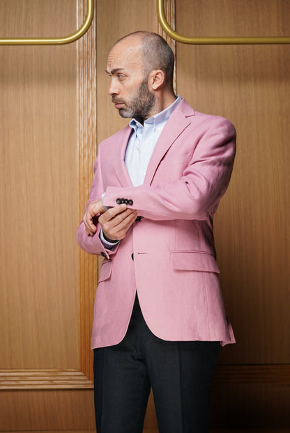 Veste pur lin semi-doublée ( PLUSIEURS COLORIS DISPONIBLES)