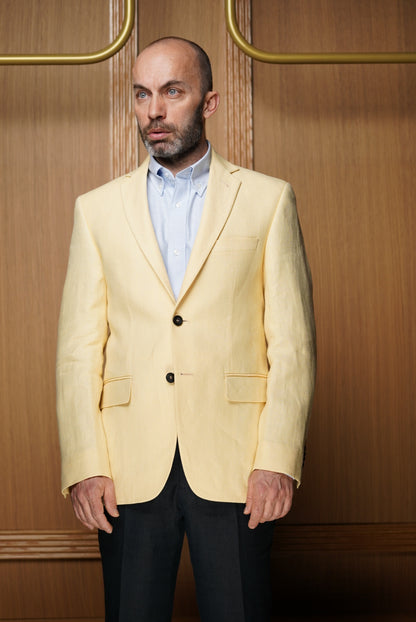 Veste pur lin semi-doublée ( PLUSIEURS COLORIS DISPONIBLES)