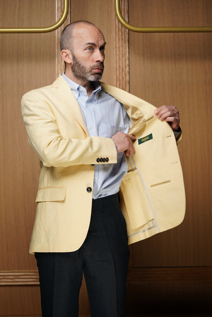 Veste pur lin semi-doublée ( PLUSIEURS COLORIS DISPONIBLES)