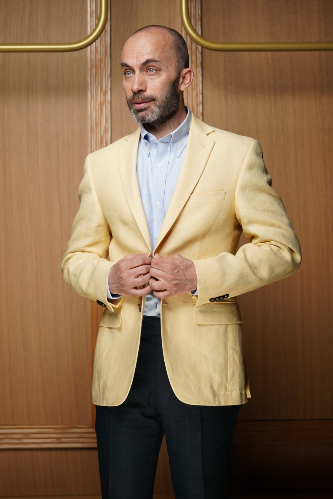 Veste pur lin semi-doublée ( PLUSIEURS COLORIS DISPONIBLES)