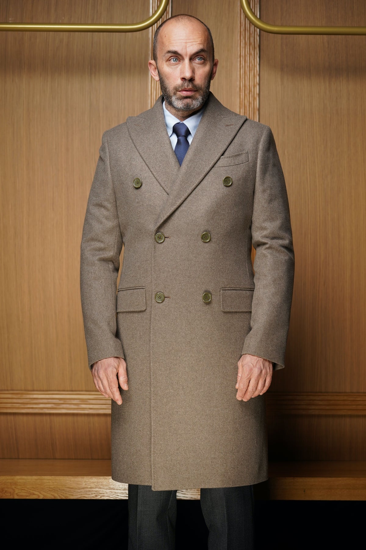 Manteau Croisé pur cachemire