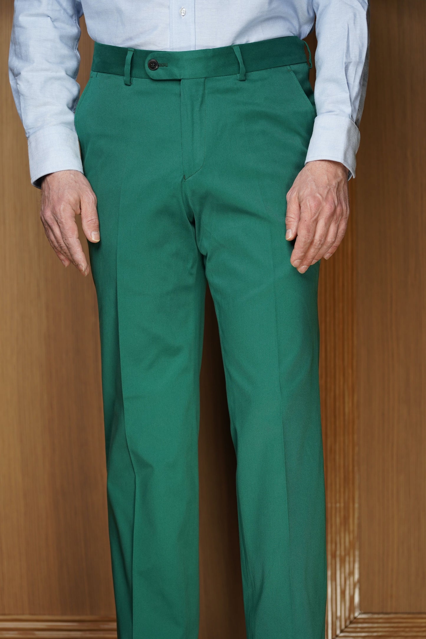 Pantalon sans pinces vert PC433 SP