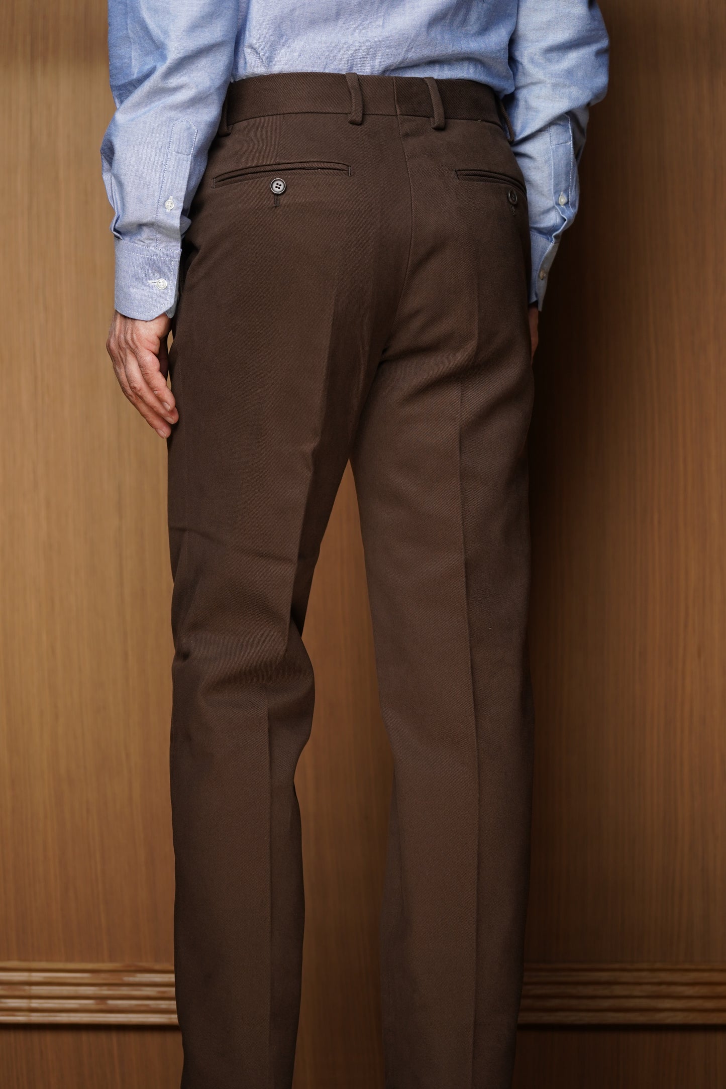 Pantalon en coton épais Marron PGC6
