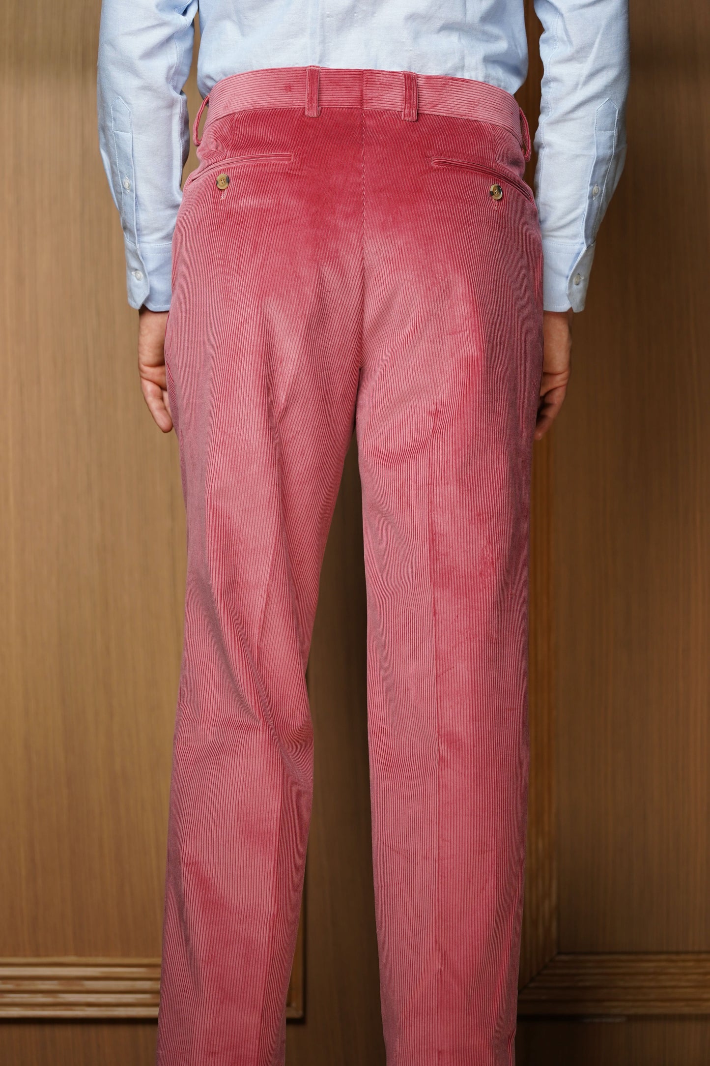 Pantalon en velours Rose à pinces PV4