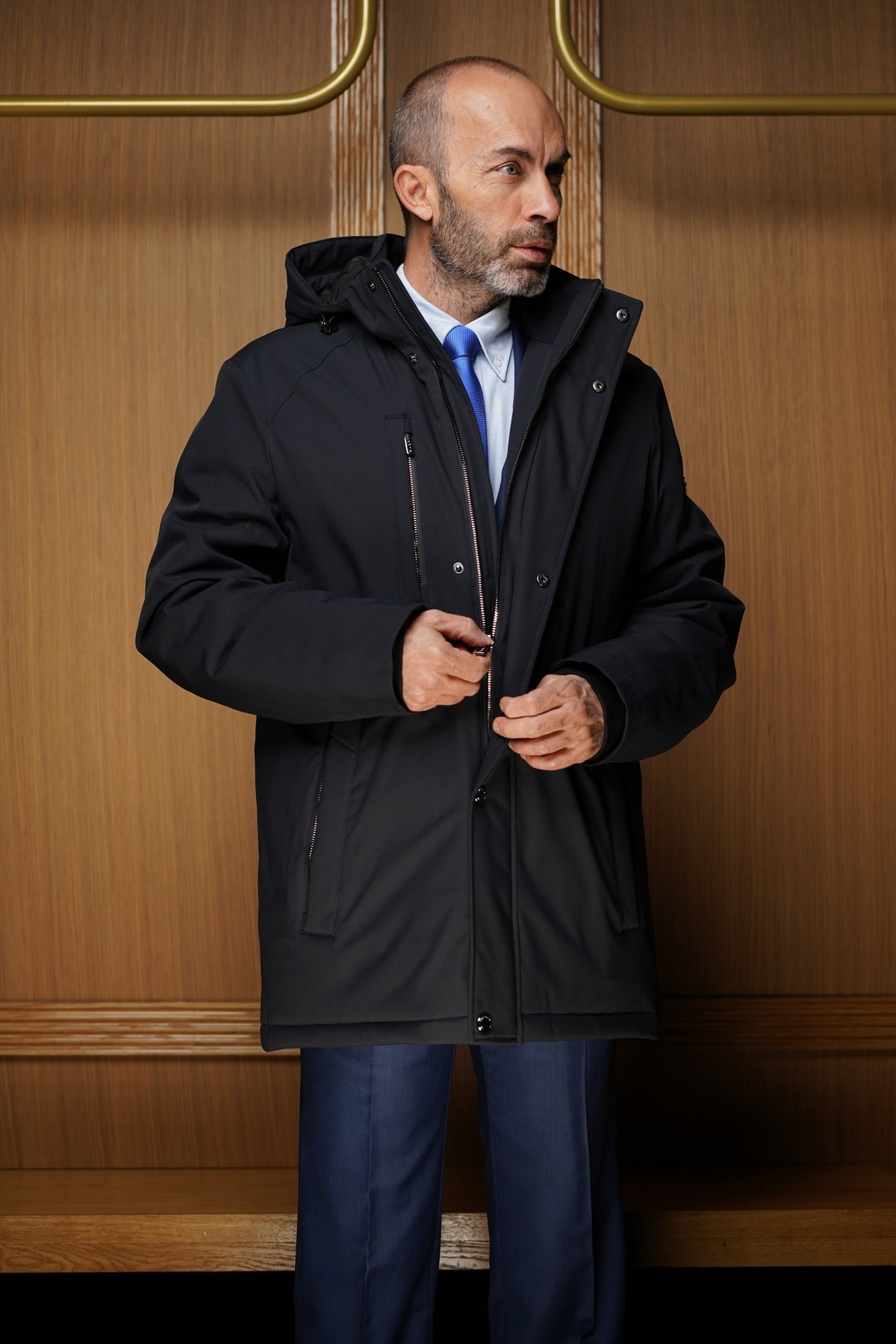 Parka Bugatti Rain serie Bleu Marine