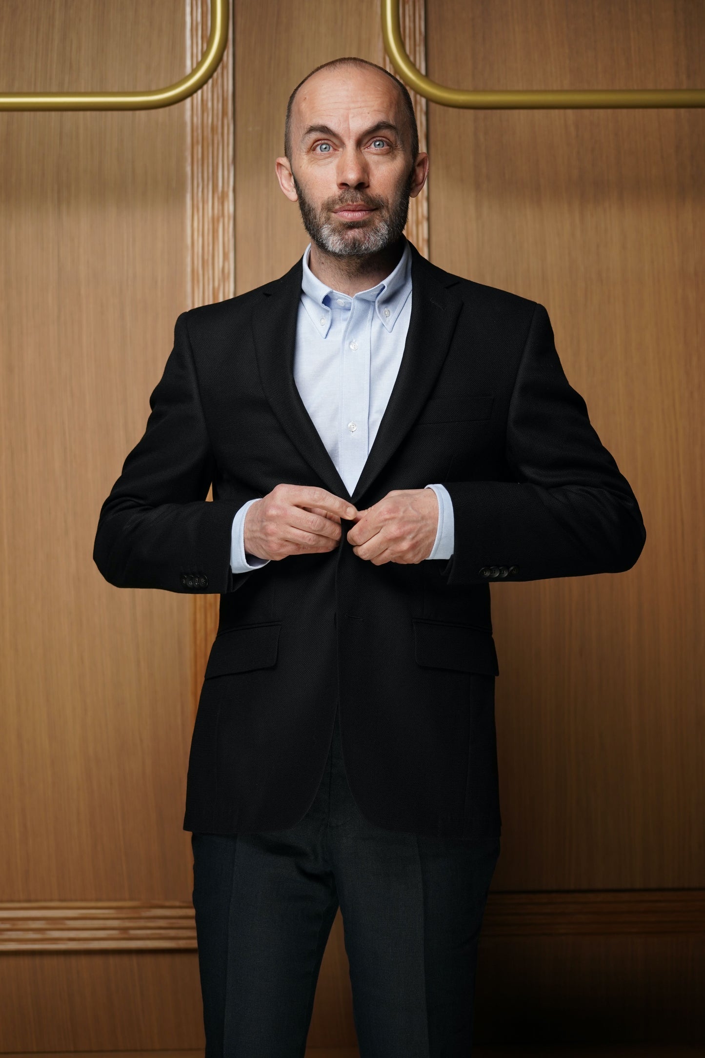 Veste laine nattée noire VE401