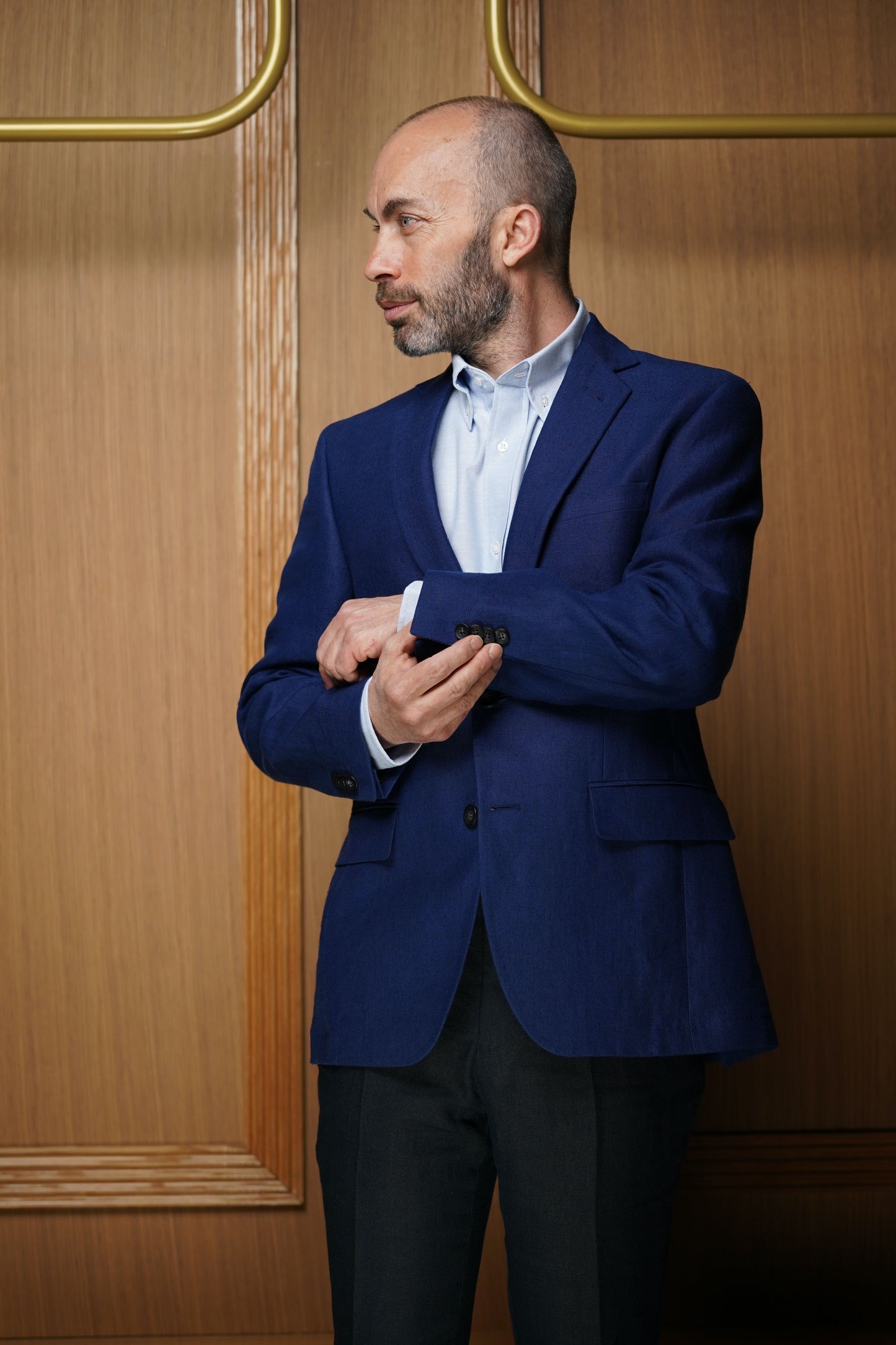 Veste pur lin semi-doublée ( PLUSIEURS COLORIS DISPONIBLES)