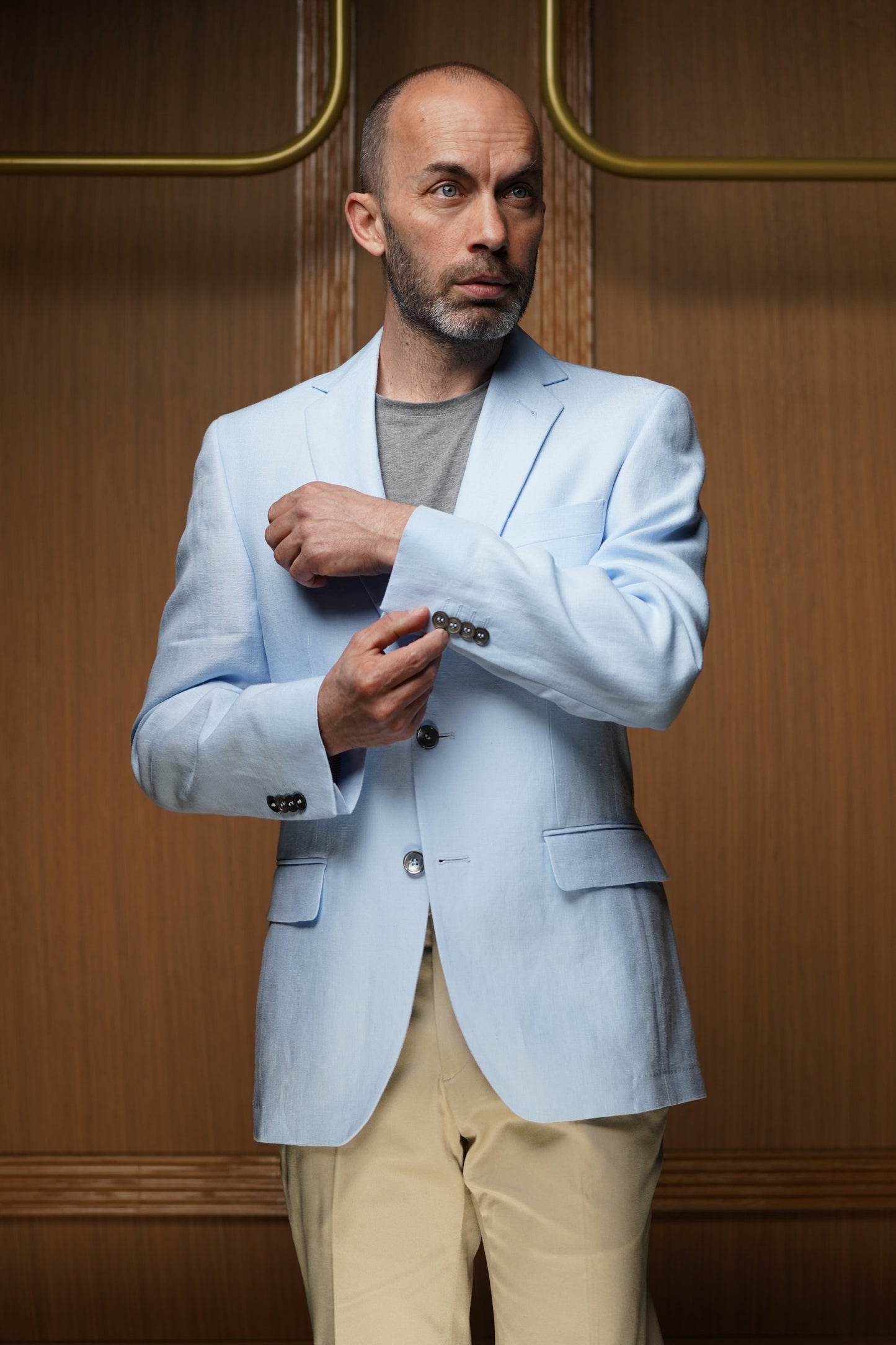 Veste pur lin semi-doublée ( PLUSIEURS COLORIS DISPONIBLES)