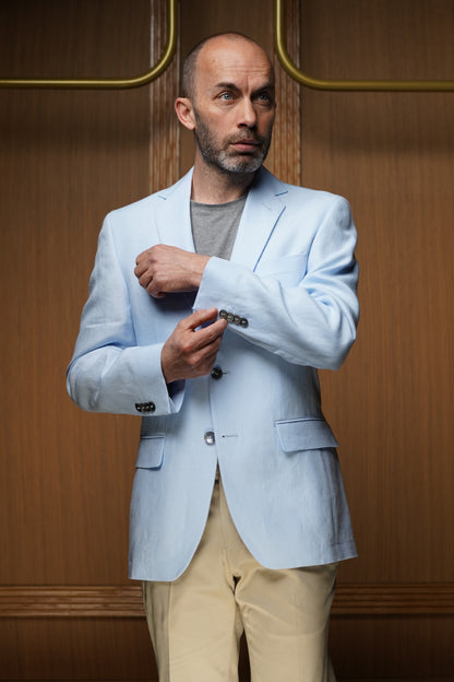 Veste pur lin semi-doublée ( PLUSIEURS COLORIS DISPONIBLES)