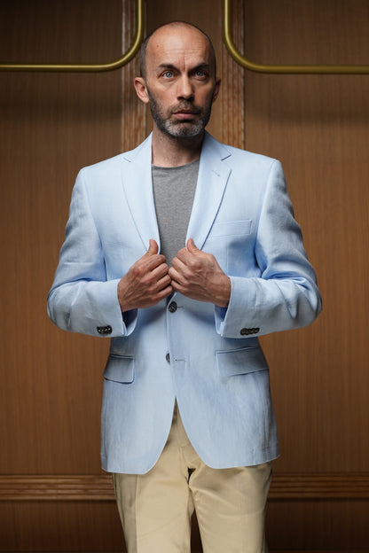 Veste pur lin semi-doublée ( PLUSIEURS COLORIS DISPONIBLES)