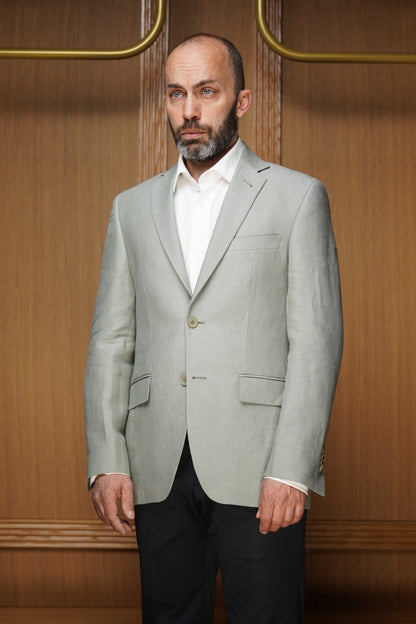 Veste pur lin semi-doublée ( PLUSIEURS COLORIS DISPONIBLES)