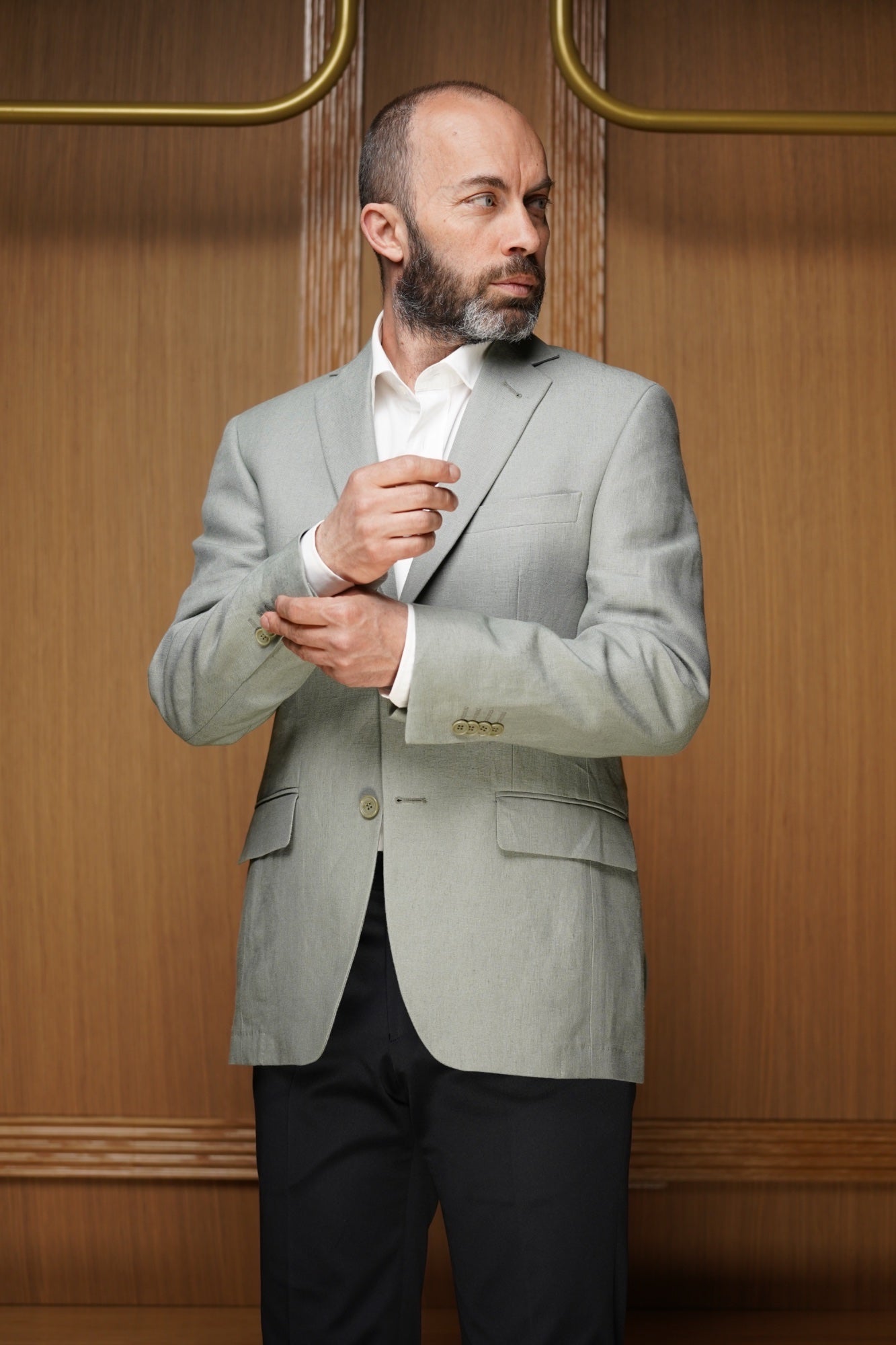 Veste pur lin semi-doublée ( PLUSIEURS COLORIS DISPONIBLES)