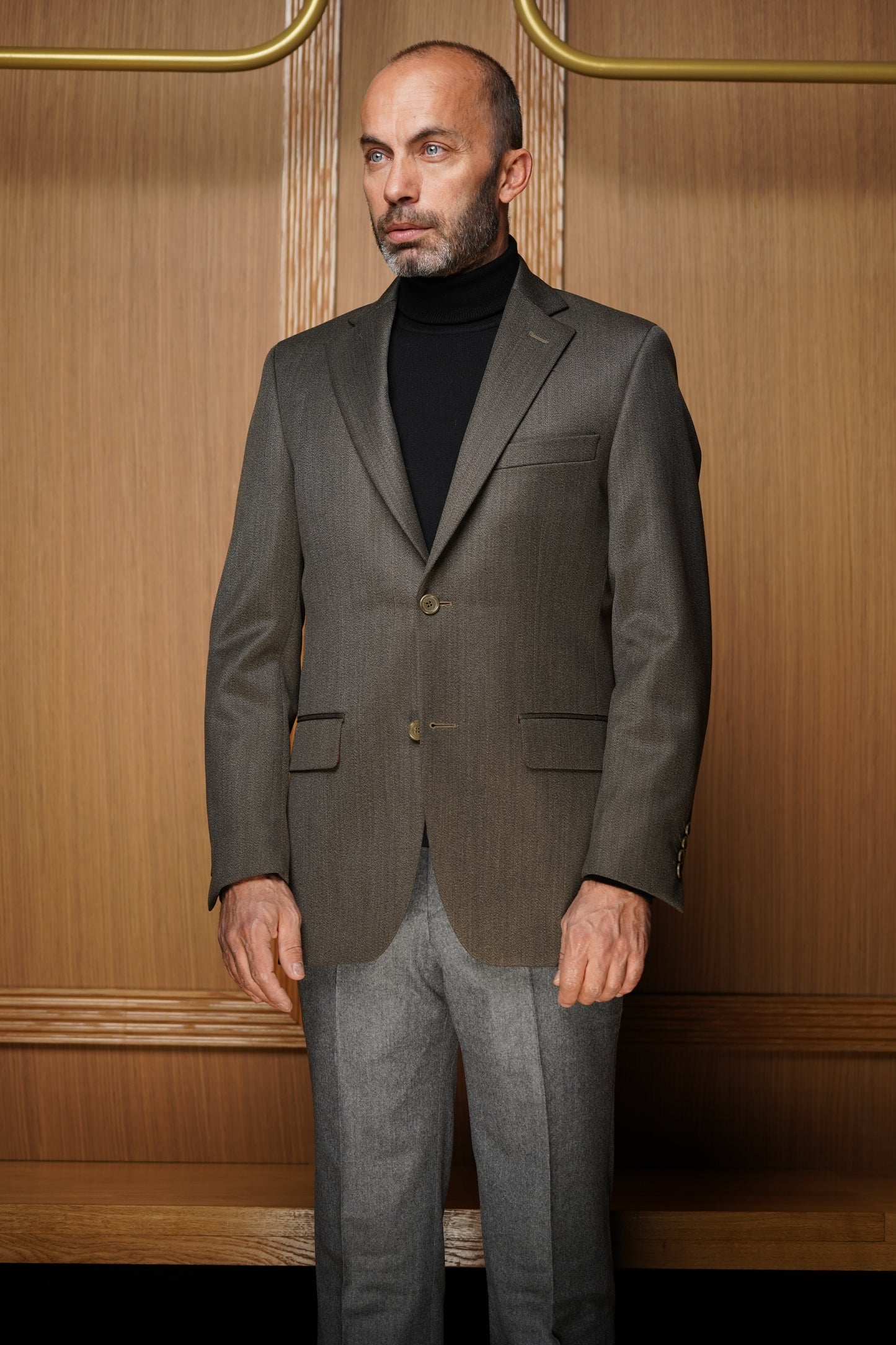 Veste tradition en whipcord bronze VTH7