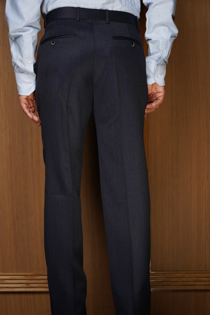 Pantalon en whipcord sans pinces bleu jean W6SP